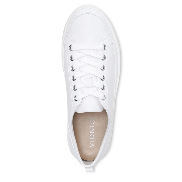 Vionic Winny White Sneakers 10 - Picture 1 of 6